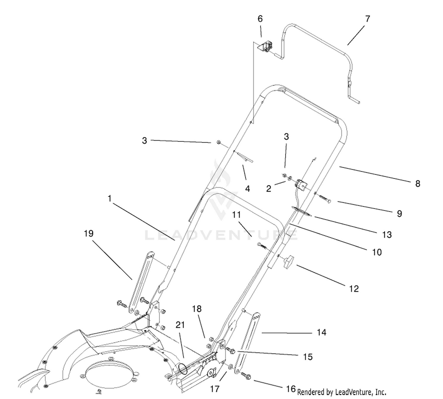 Handle  Controls Assembly