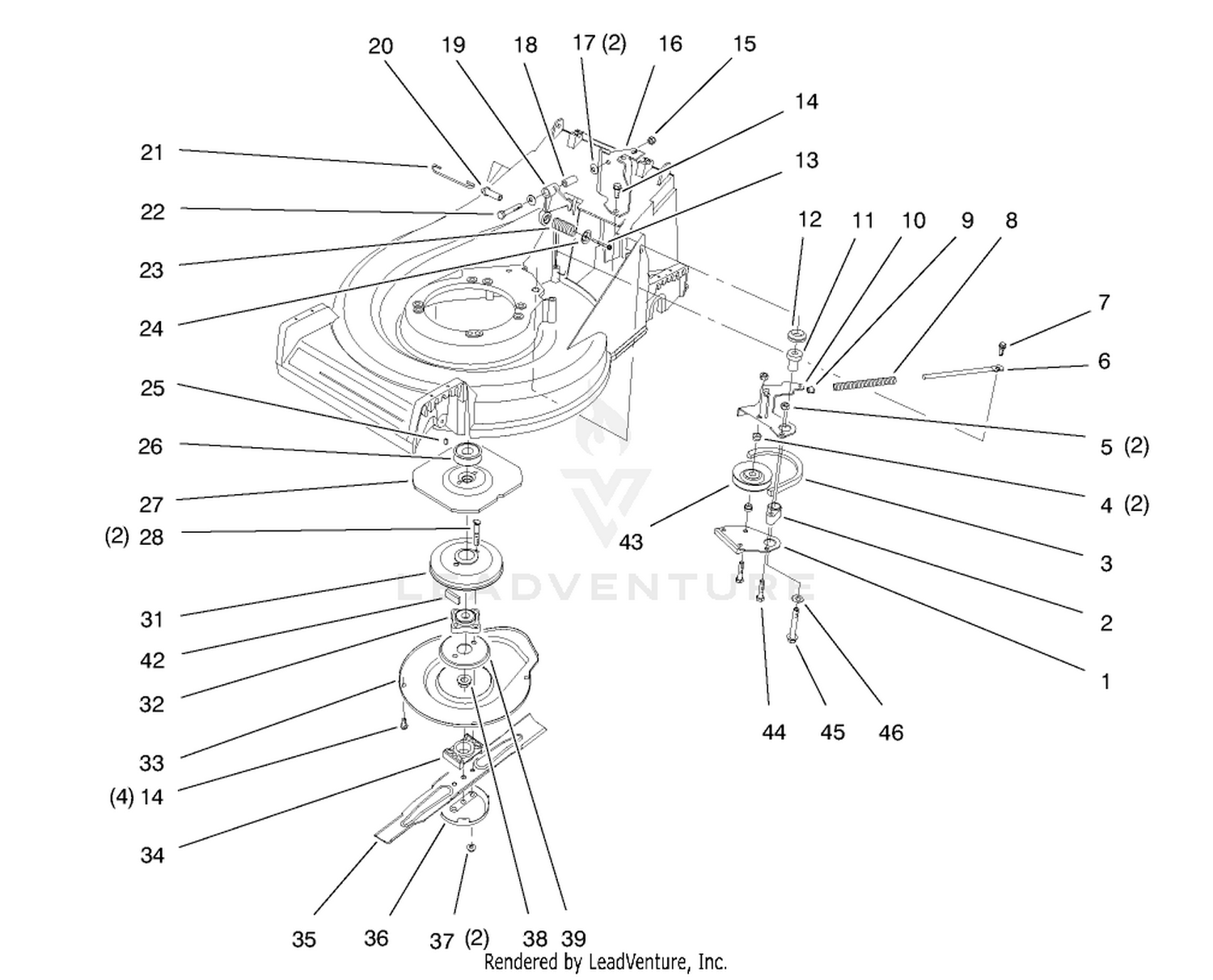 Blade And Brake Assembly