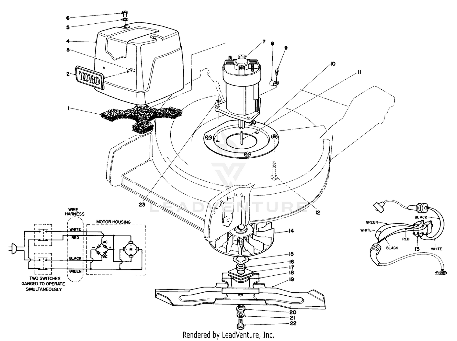 Motor  Blade Assembly