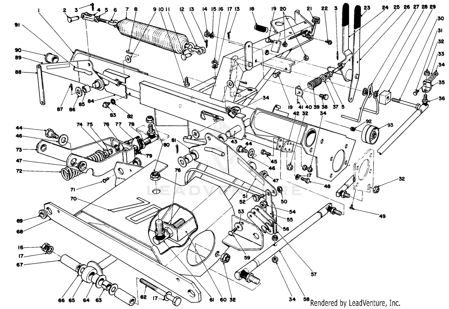 Main Frame And Counterbalance Assembly