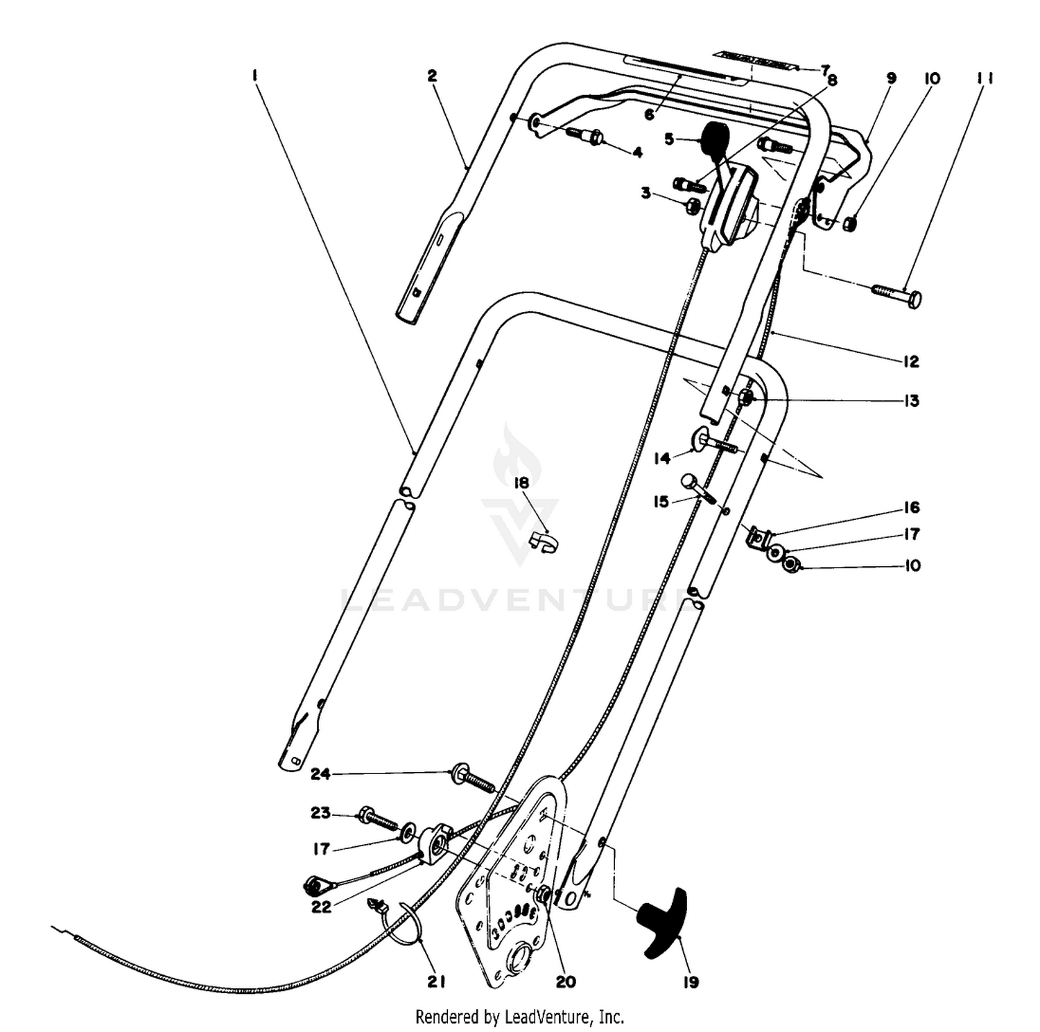 Handle Assembly (model No. 16890)