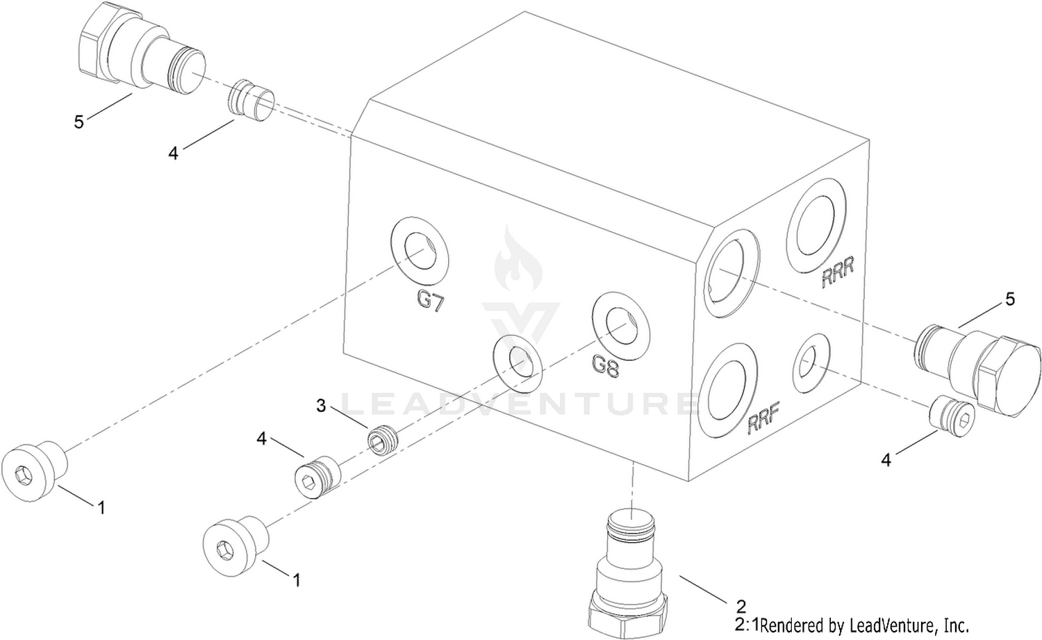 Hydraulic Manifold Assembly No. 134-3295