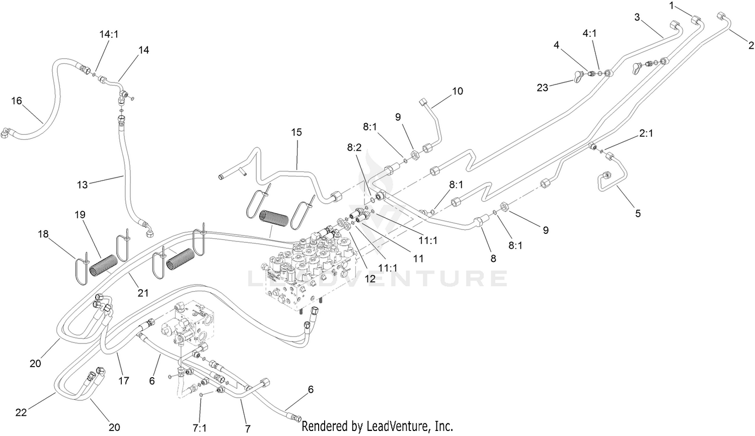 Lift, Steer and Fan Hydraulic Assembly