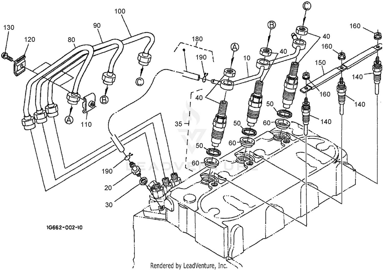 Nozzle Holder and Glow Plug Assembly