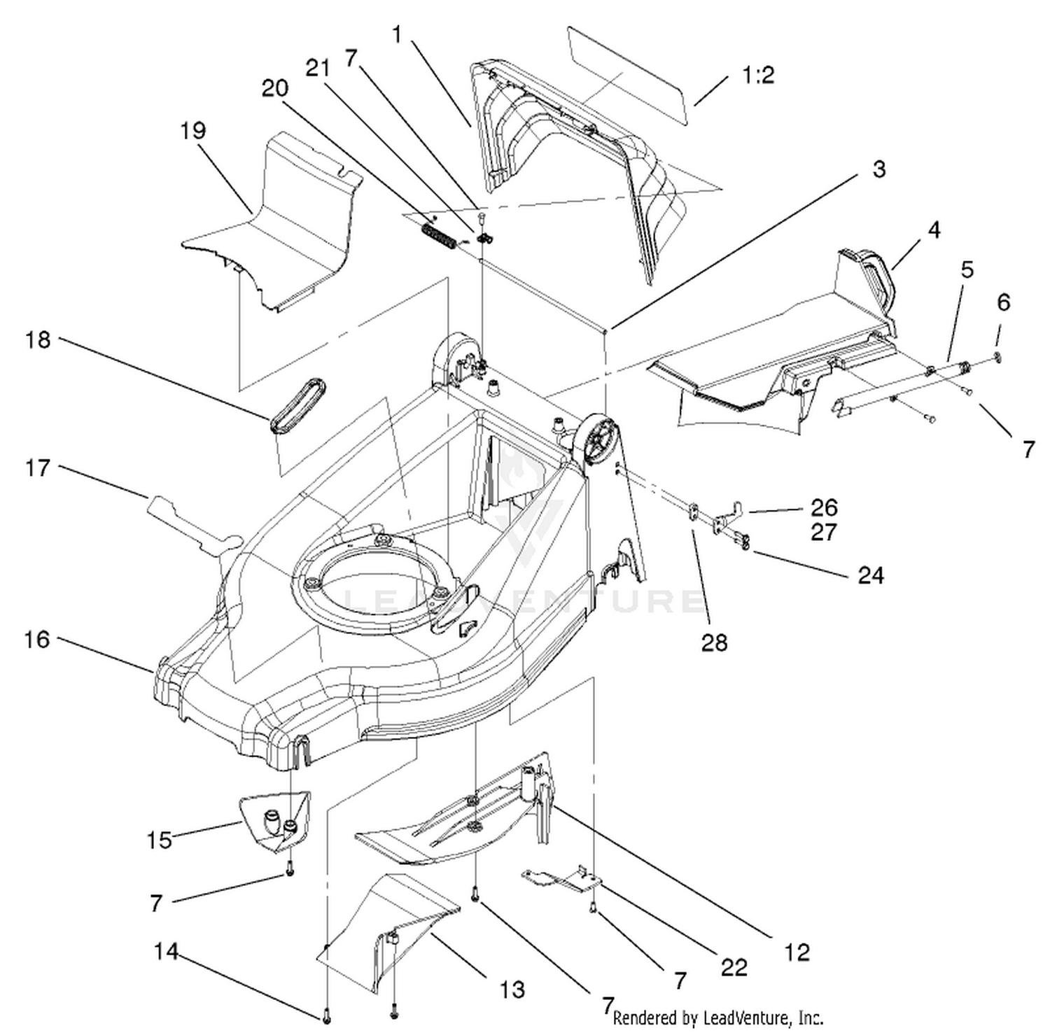 Deck, Kickers And Recycler Plug Assembly