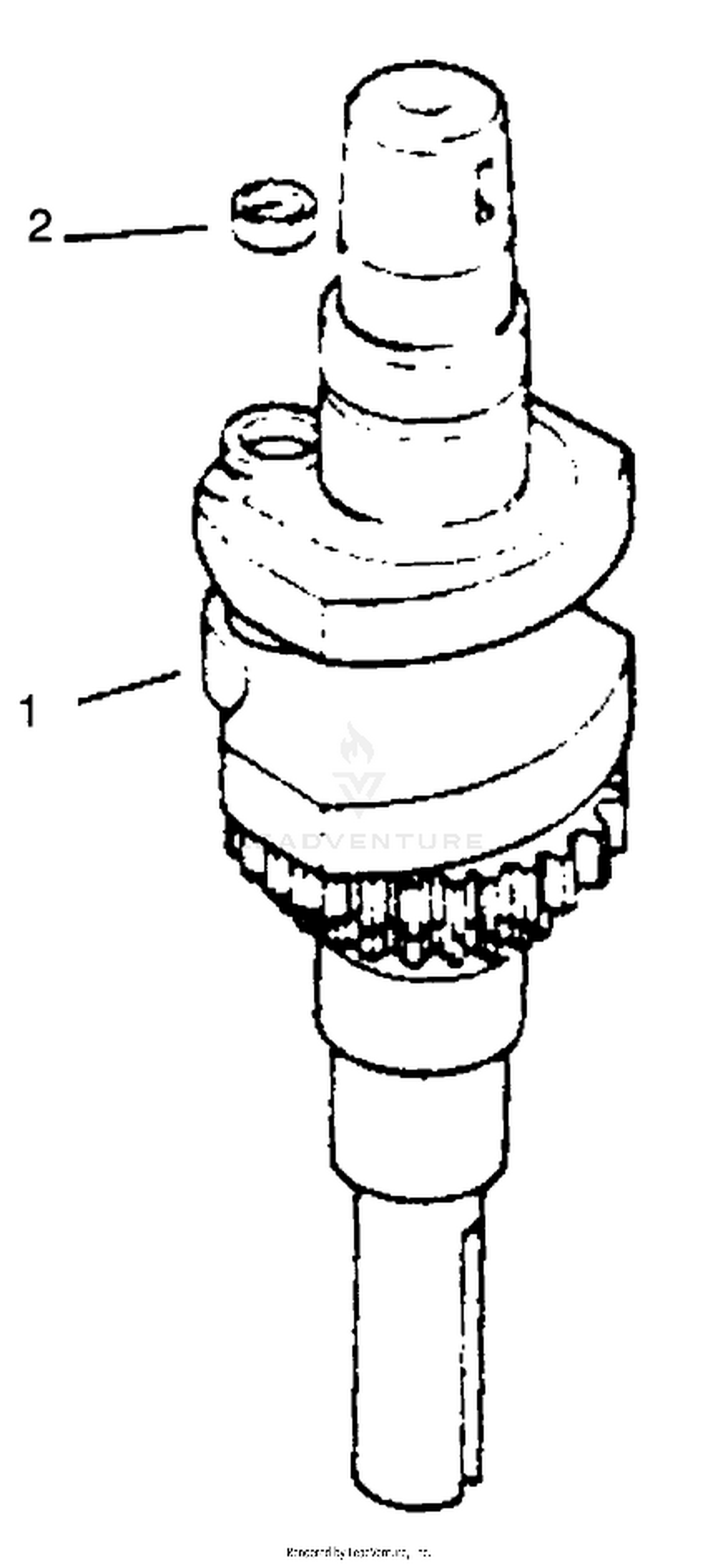 Crankshaft-Engine Kohler Model No. Cv12.5t-1254