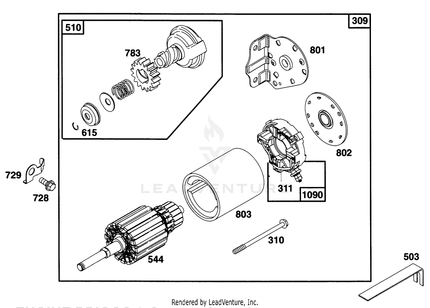 Engine Briggs  Stratton Model 28m707-0127-01 8