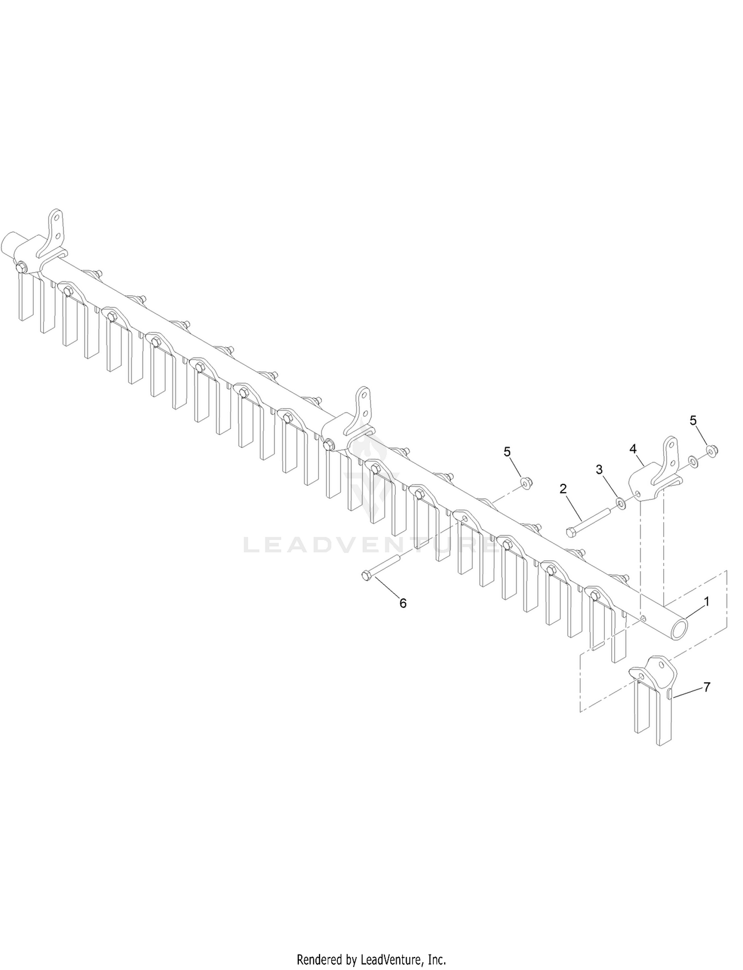 Scarifier Tine Assembly No. 145-4212