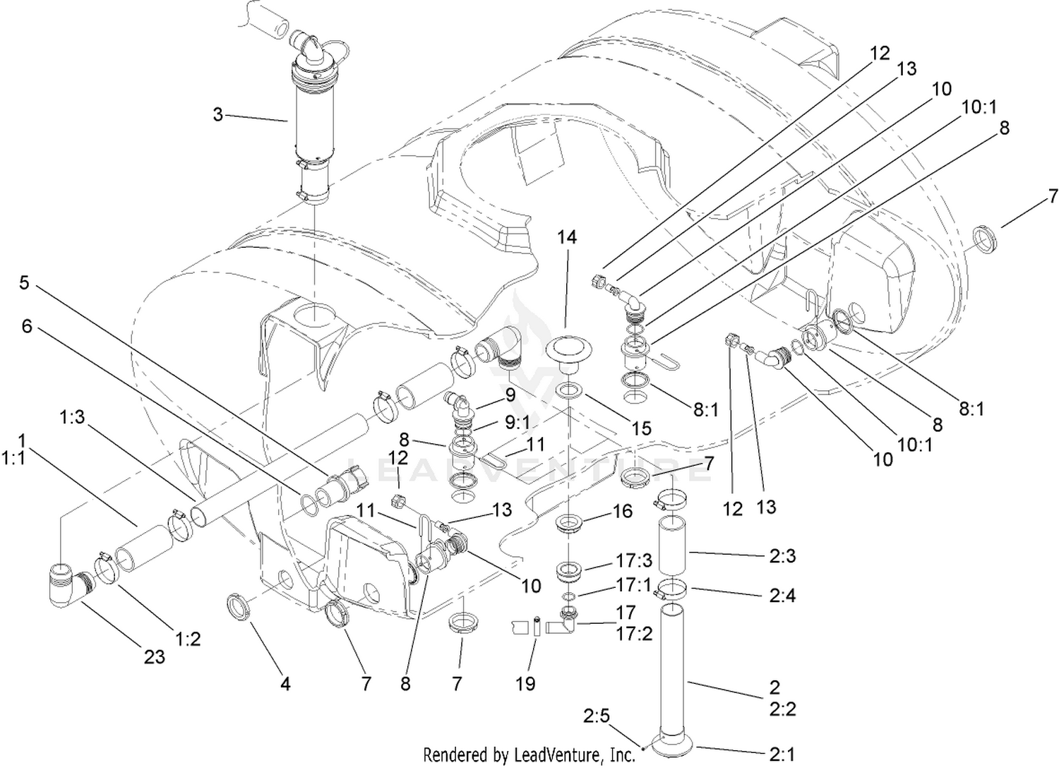 Internal Sprayer Component Assembly No. 2
