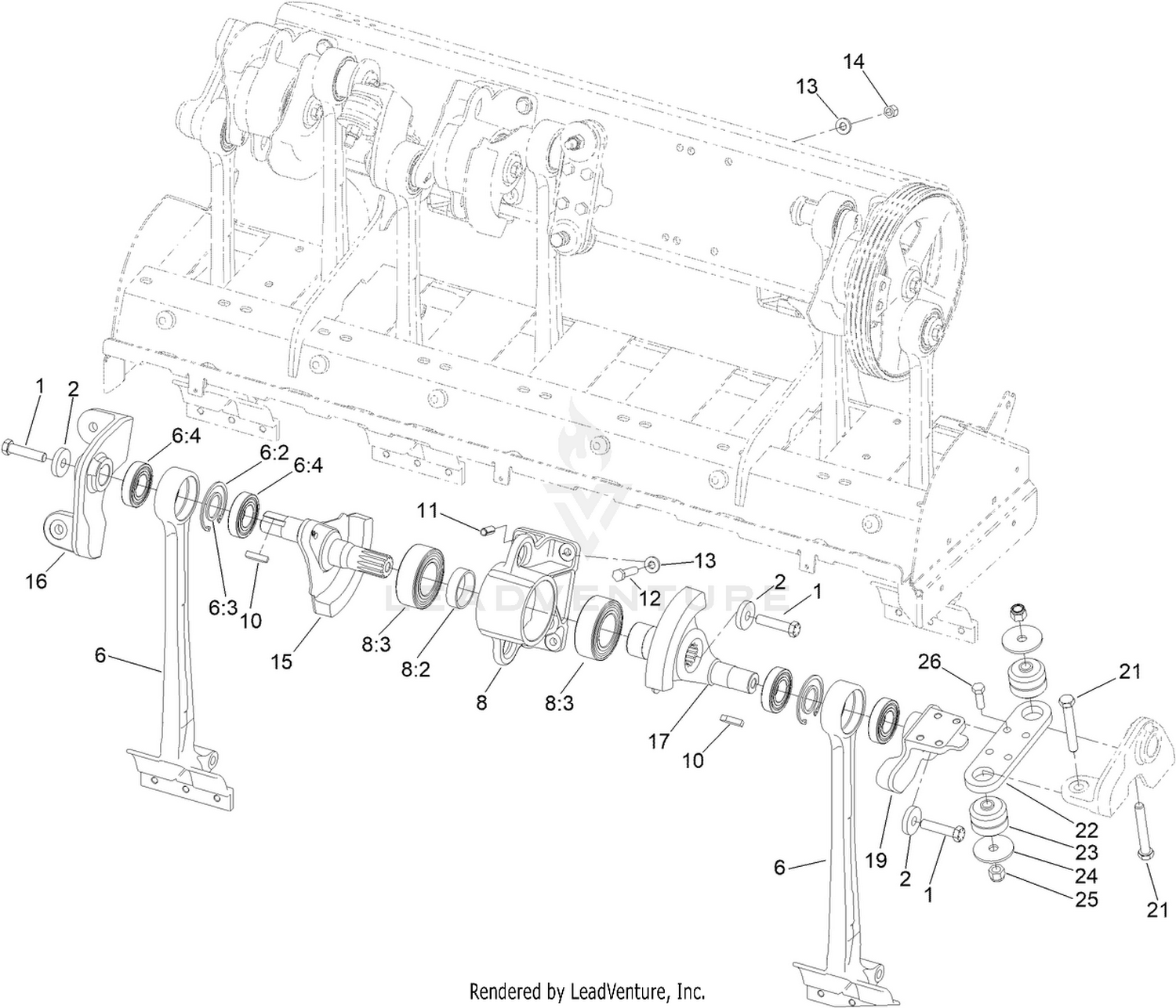 No. 3 and No. 4 Crankarm Assembly