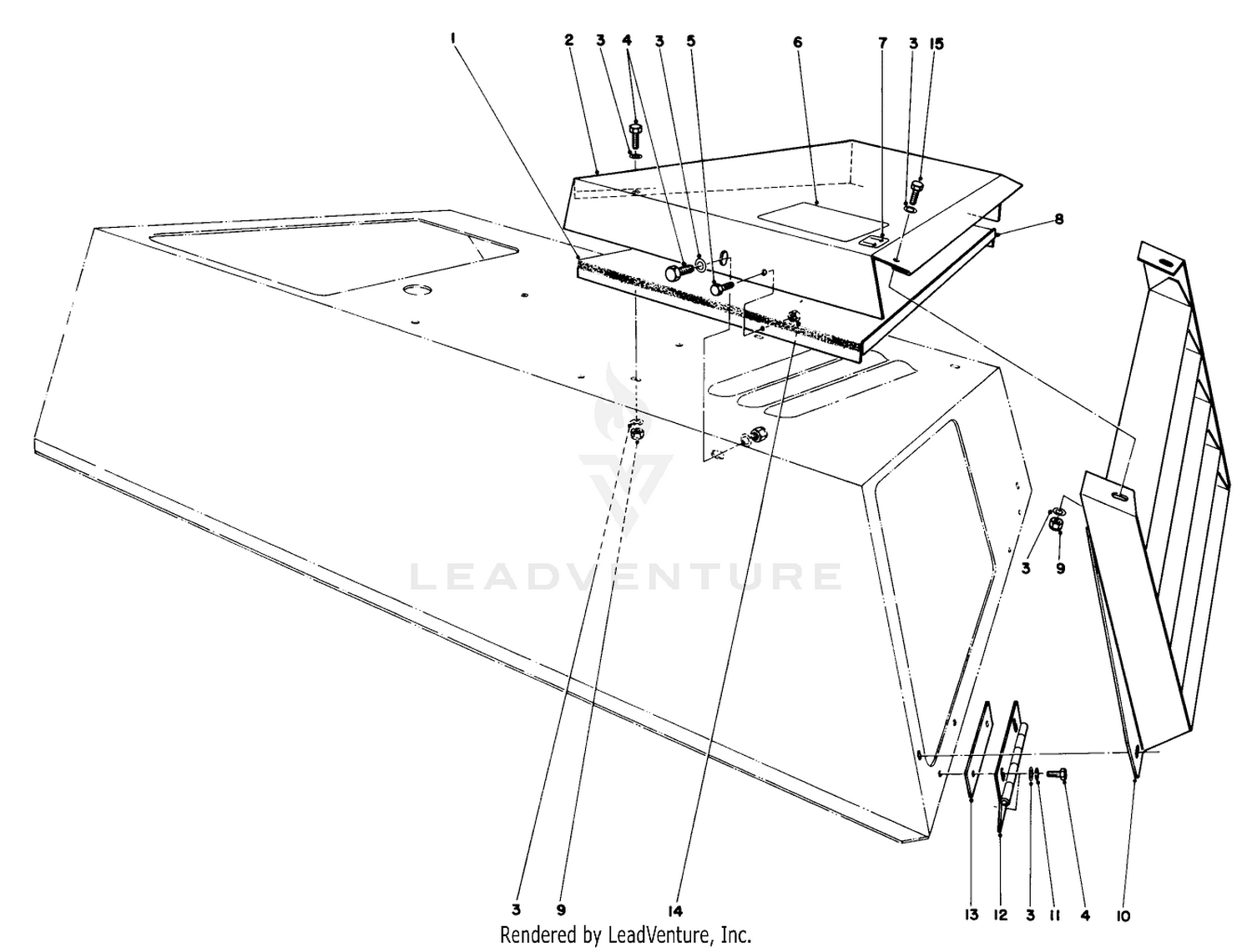Cover Top Outlet And Discharge Louver