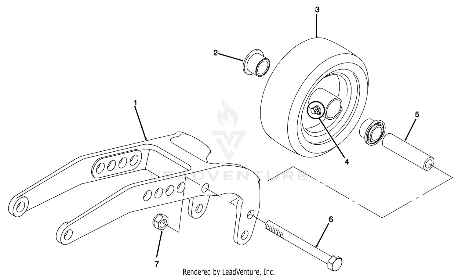 Rear Pivot Arm Assembly