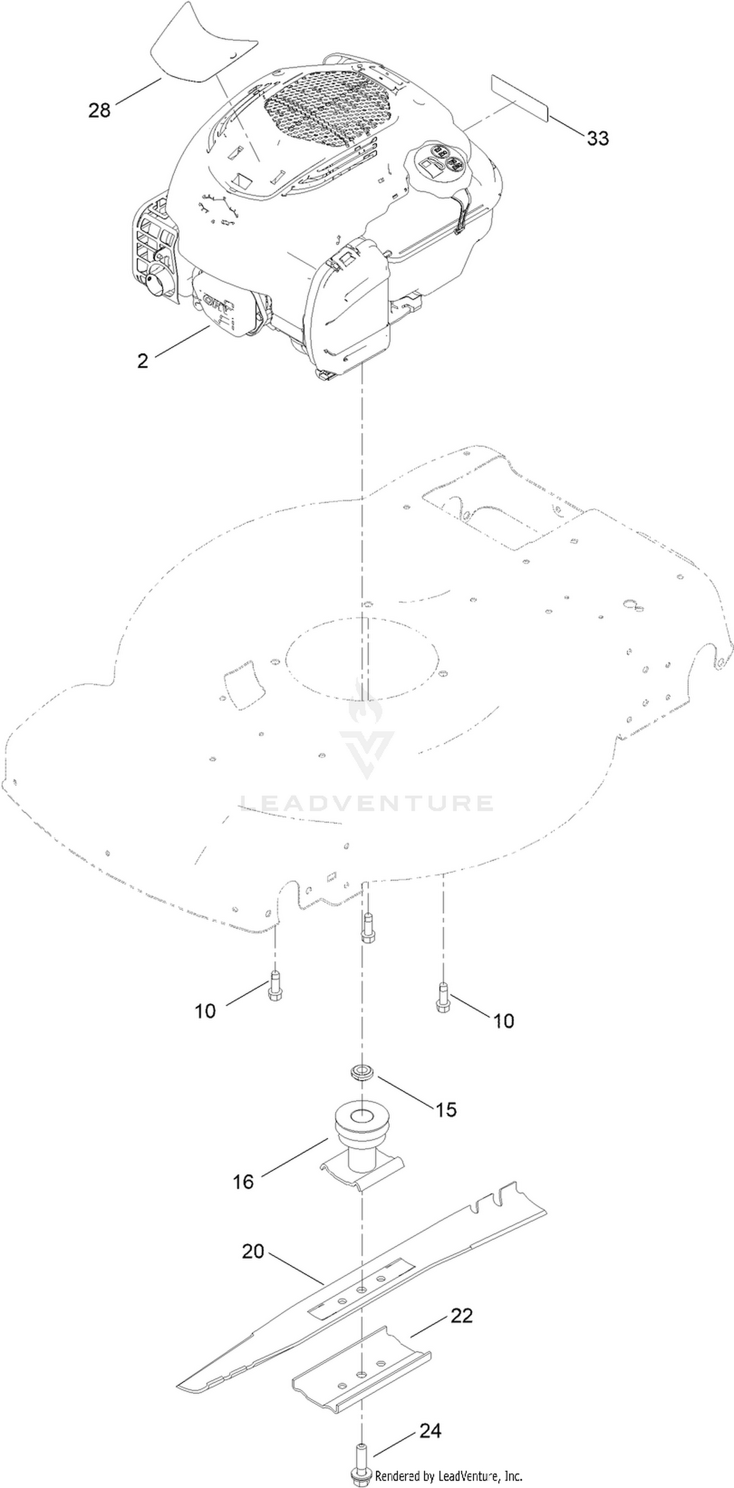 Engine and Blade Assembly