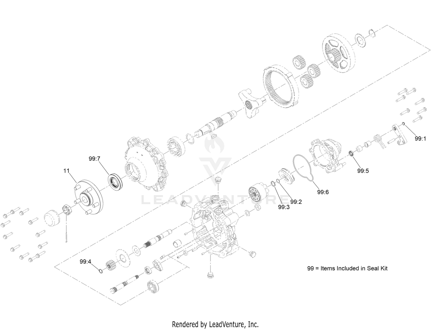RH Hydraulic Motor Assembly No. 126-8133