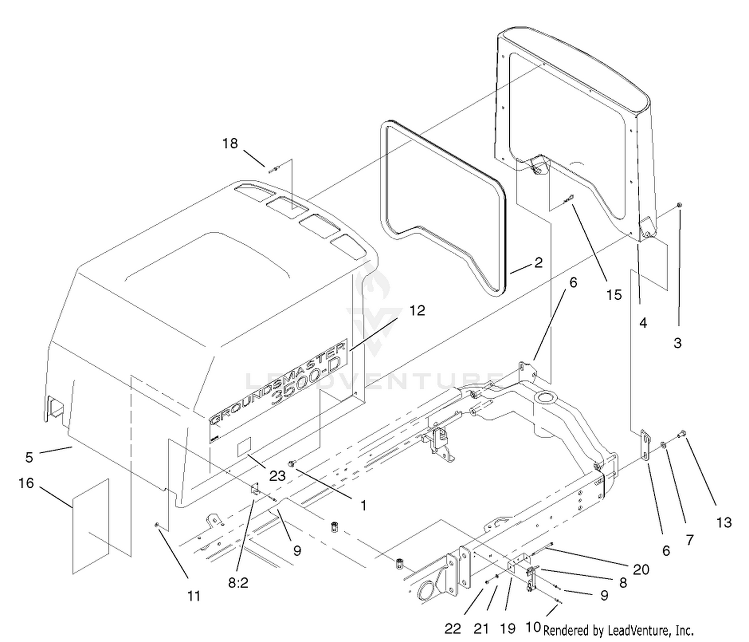 Hood-Screen Assembly