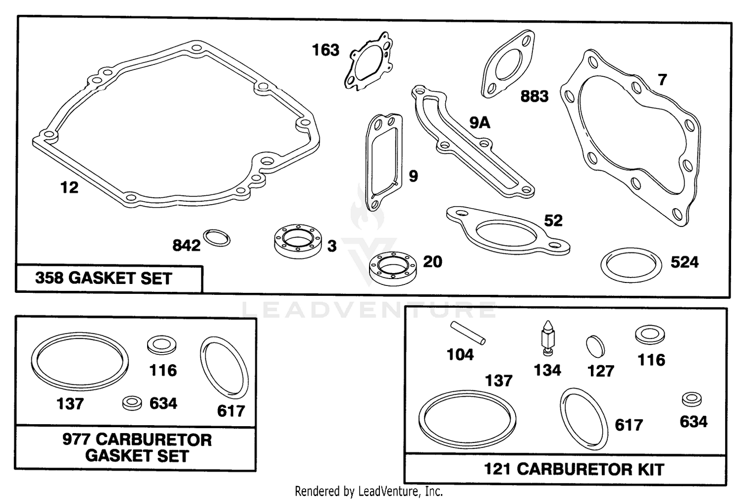 Engine Briggs  Stratton Model 12f802-0667-01 9