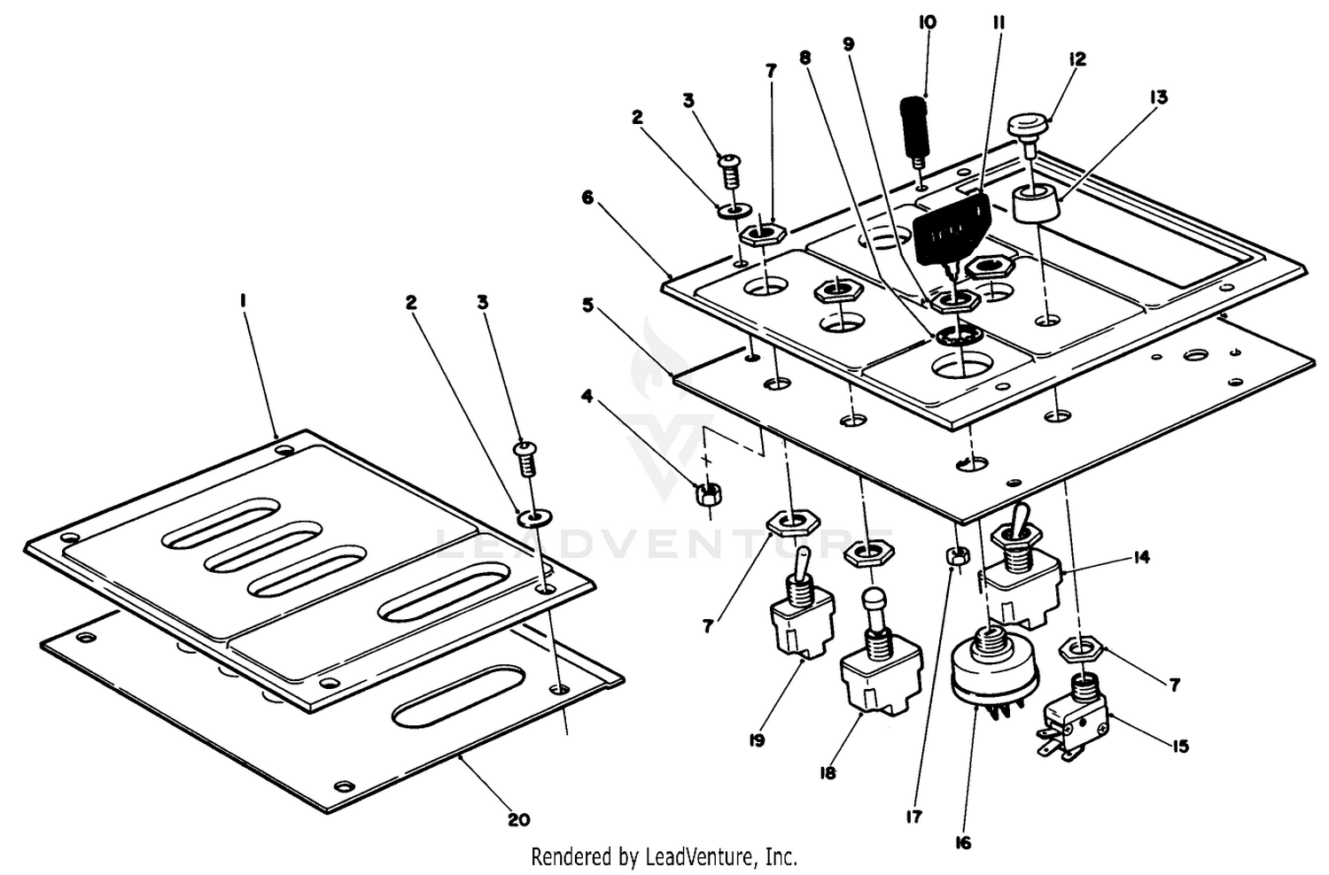 Lower Control Panel Assembly