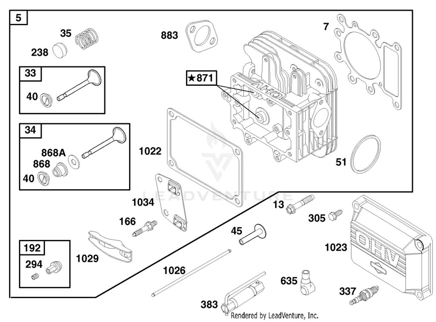 Engine Briggs  Stratton Model 28q777-0690-E1 2