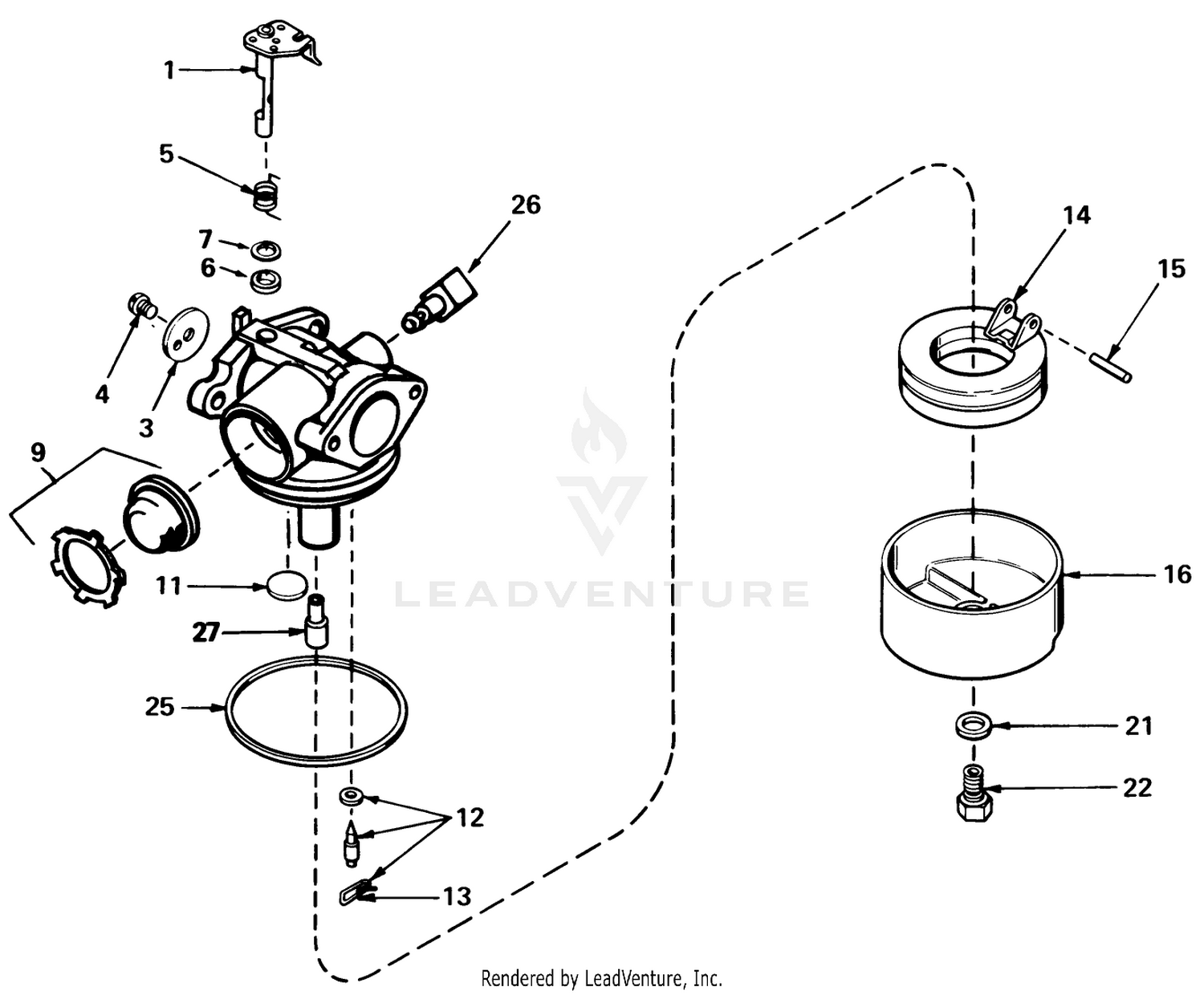 Carburetor Assembly No. 632050a