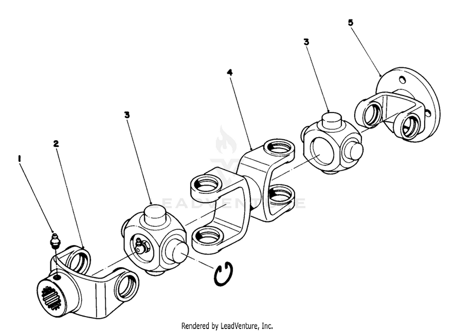 Double Universal Joint Assembly No. 37-2520