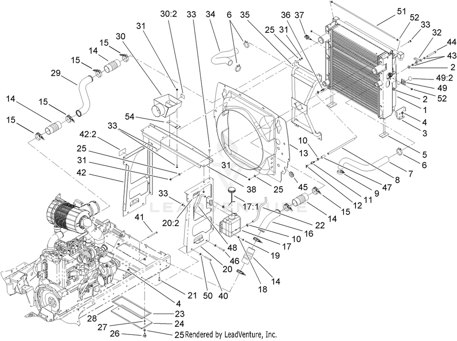 Radiator and Fan Shroud Assembly