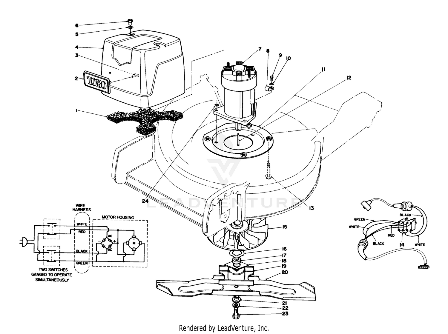 Motor  Blade Assembly