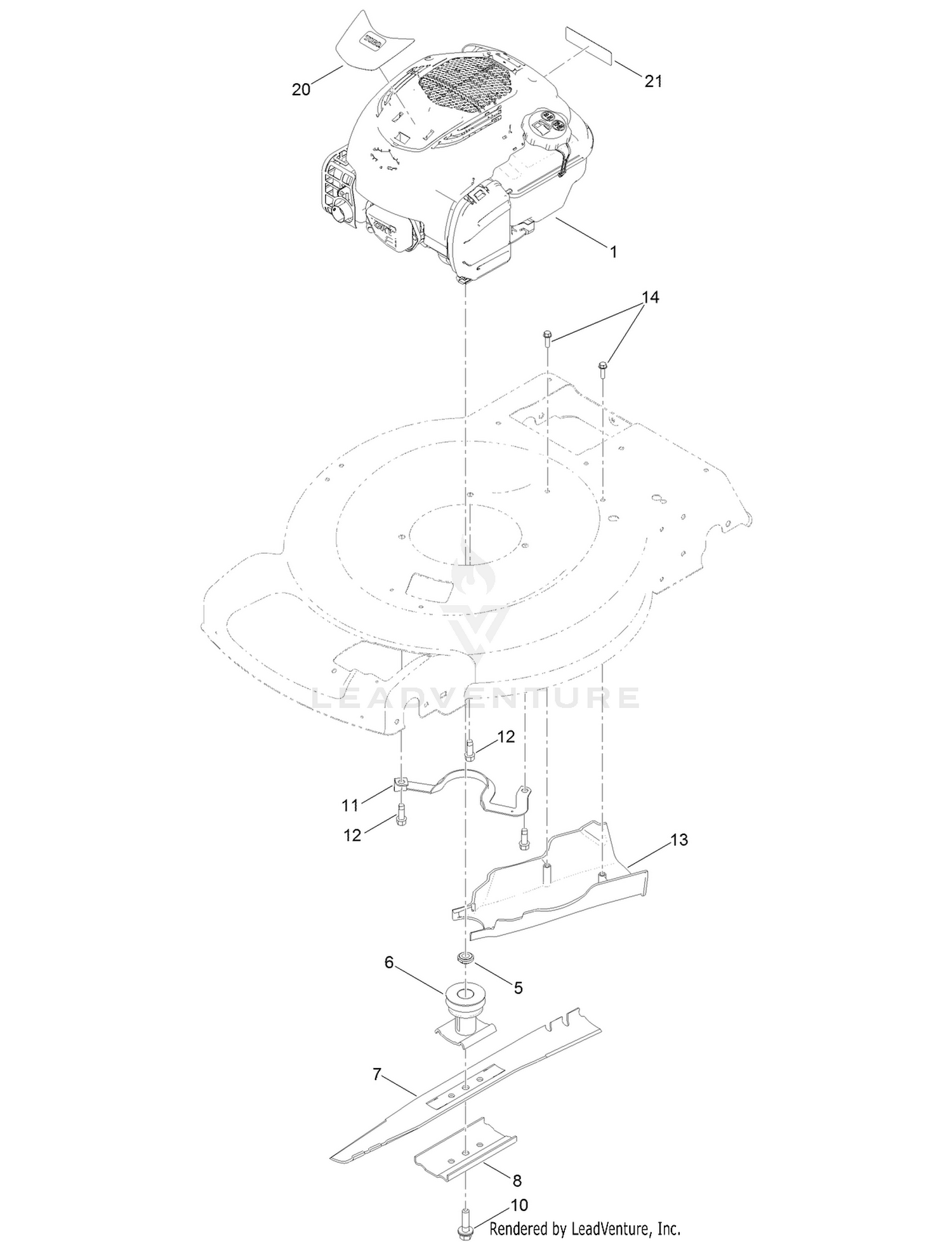 Engine and Blade Assembly