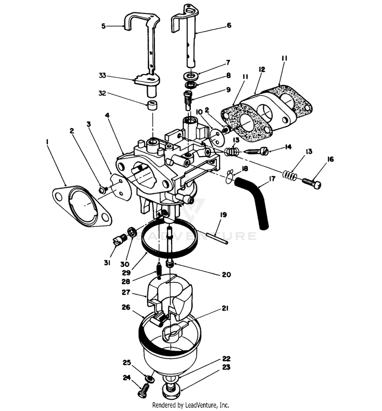 Carburetor Assembly (model No. Vmh7)