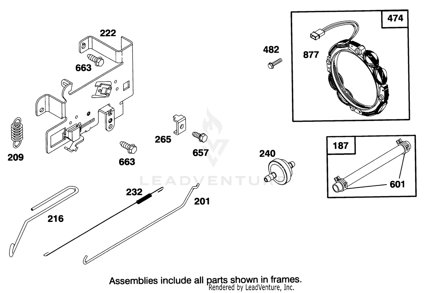 Engine Briggs  Stratton Model 28m707-0122-01 5