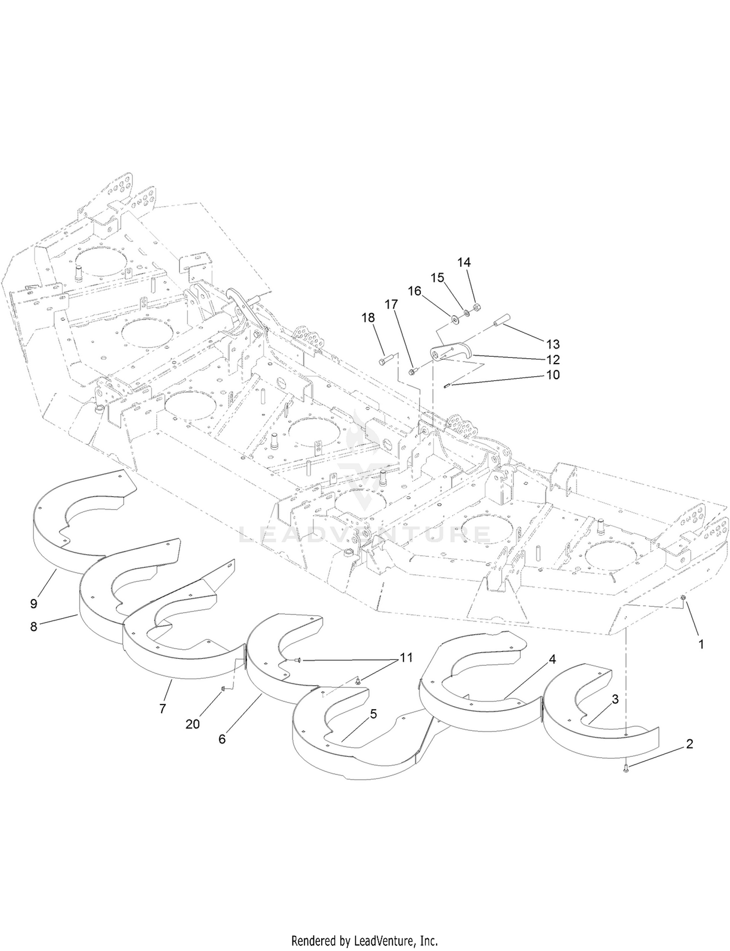 Rear Discharge Baffle Assembly