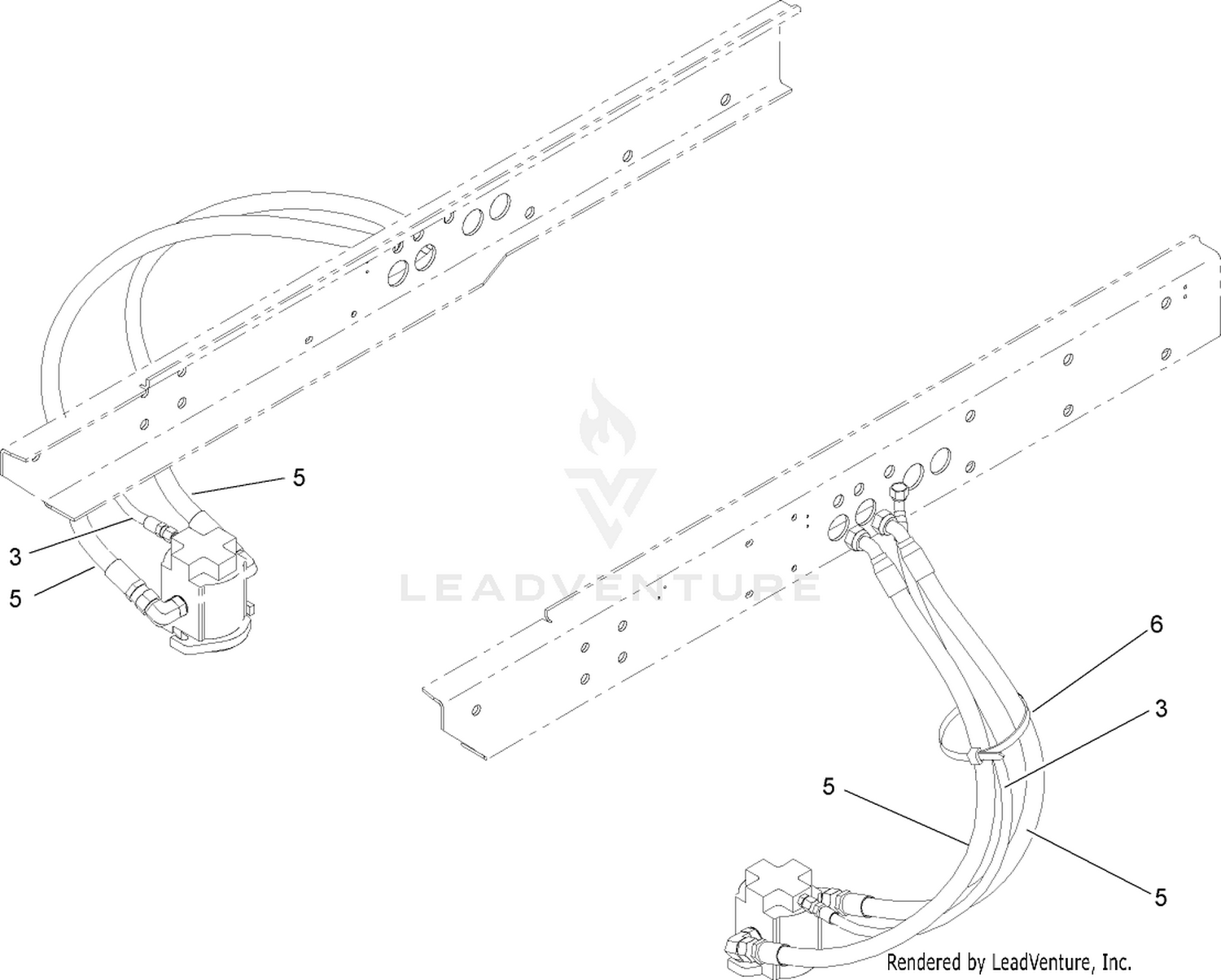 No. 2 and 3 Hose Installation Assembly