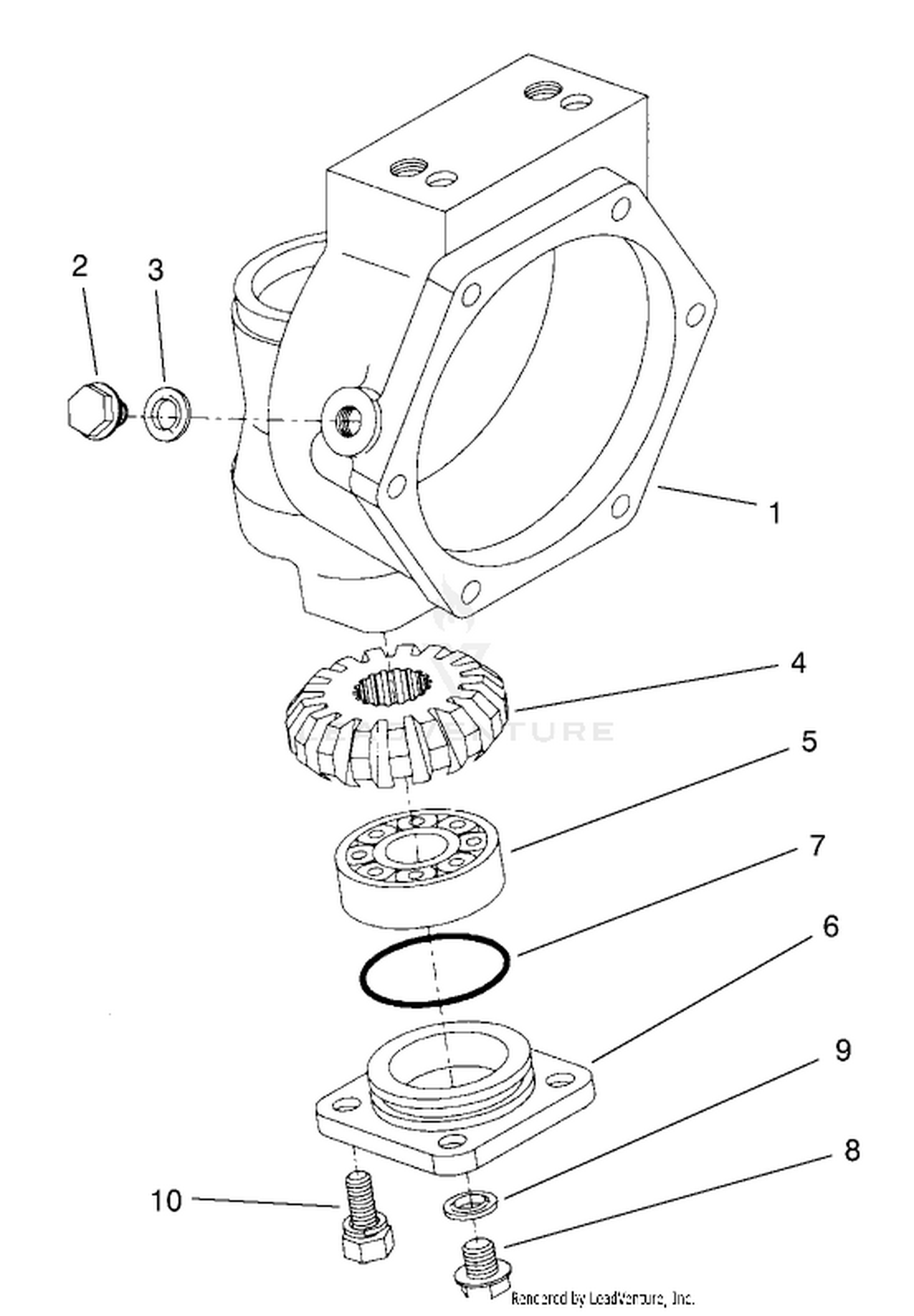 Rear Axle Assembly No. 95-7500 (continued) Axle Case Assembly