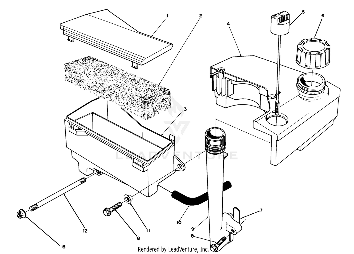 Air Cleaner  Fuel Tank Assembly (model No. Vmh7)