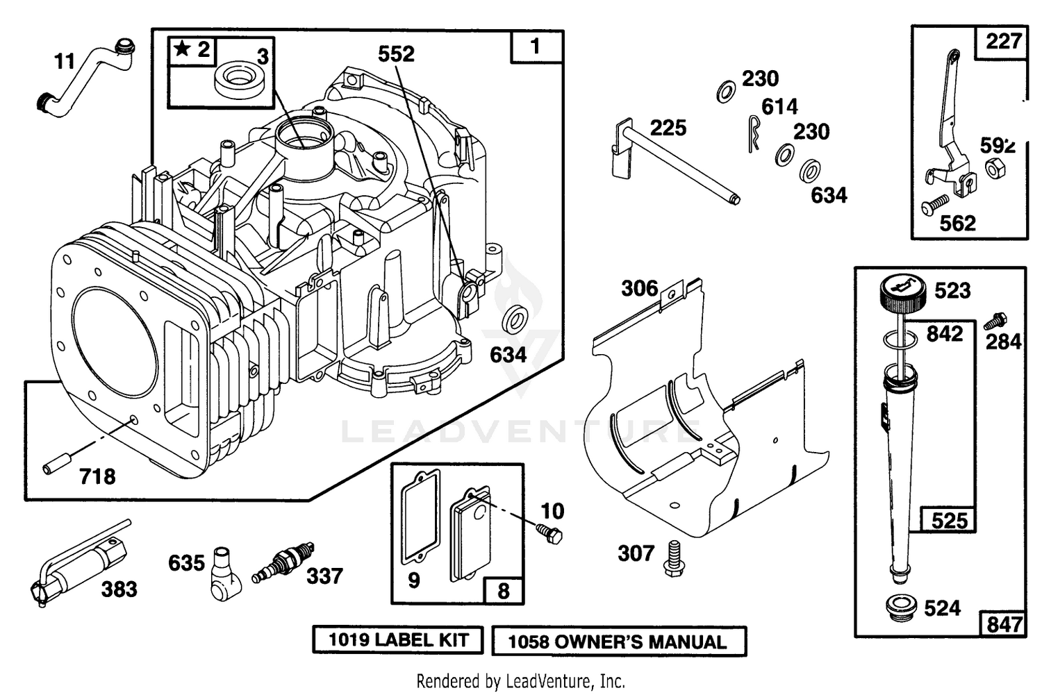 Engine Briggs  Stratton Model 28n777-0174-01