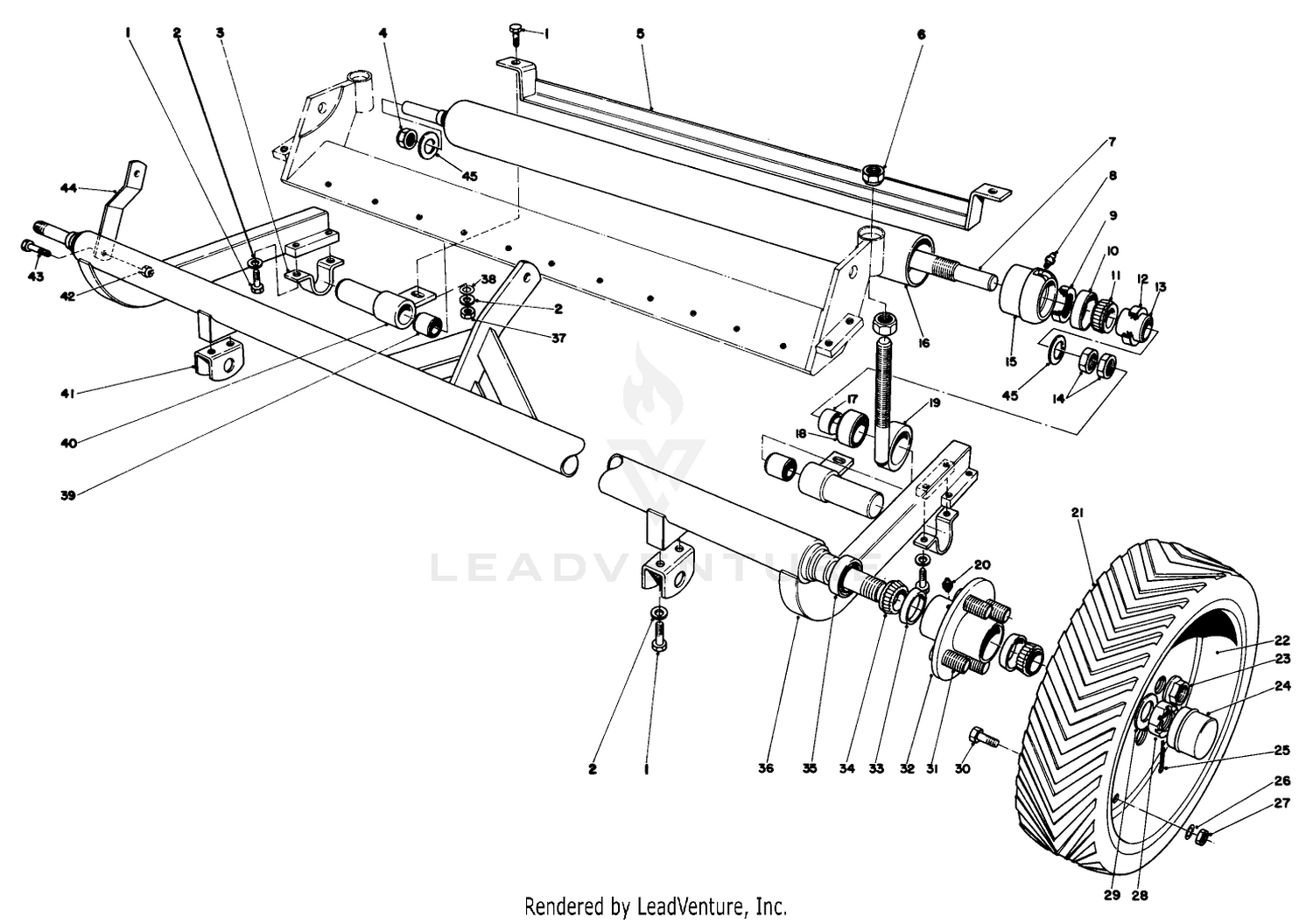 Carrier Frame And Roller Assembly