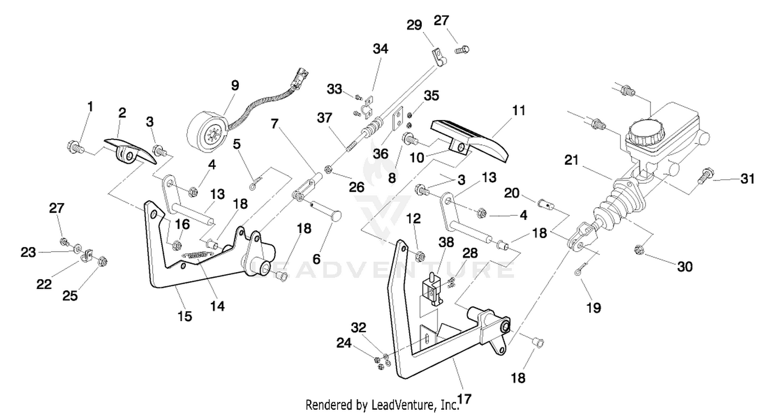 BRAKE  ACCELERATOR PEDAL ASM