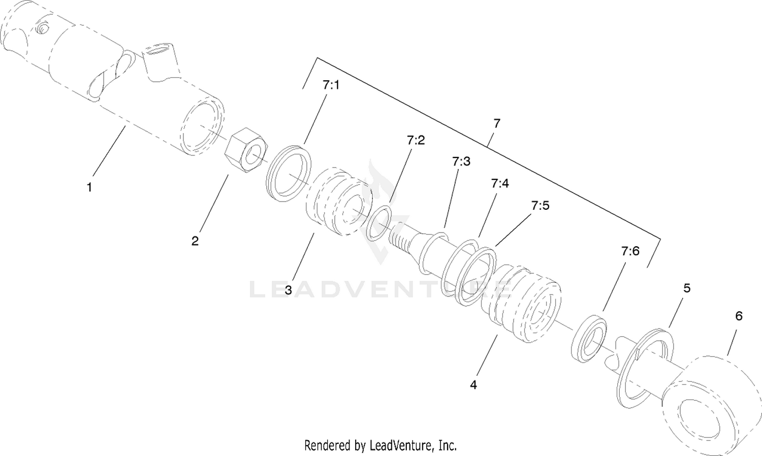 Hydraulic Cylinder Assembly No. 83-7000