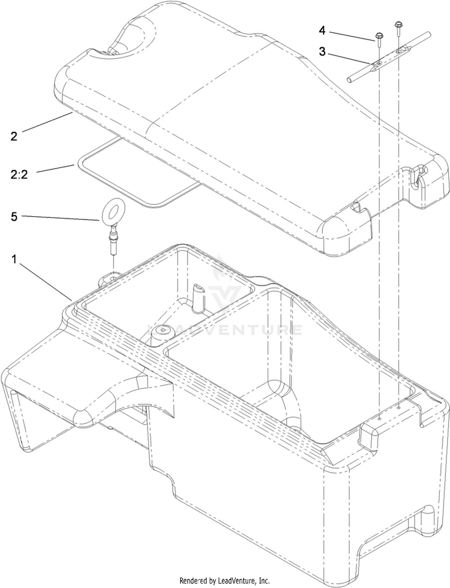 Battery Storage Box Assembly No. 115-9100