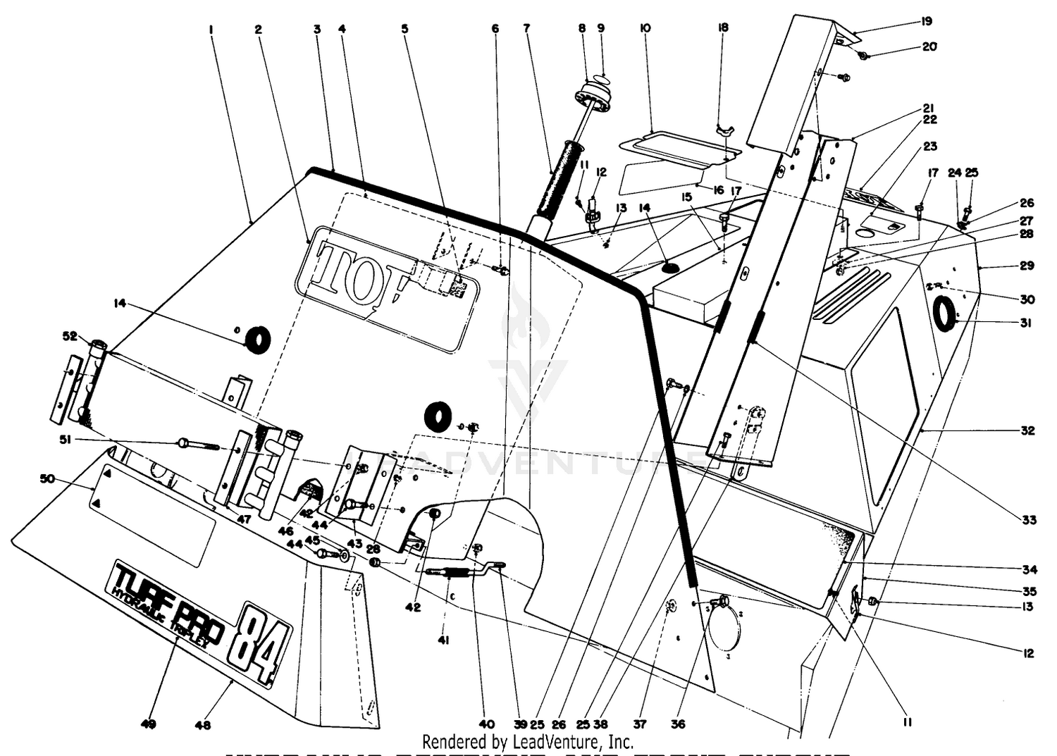 Hydraulic Reservoir And Front Shroud