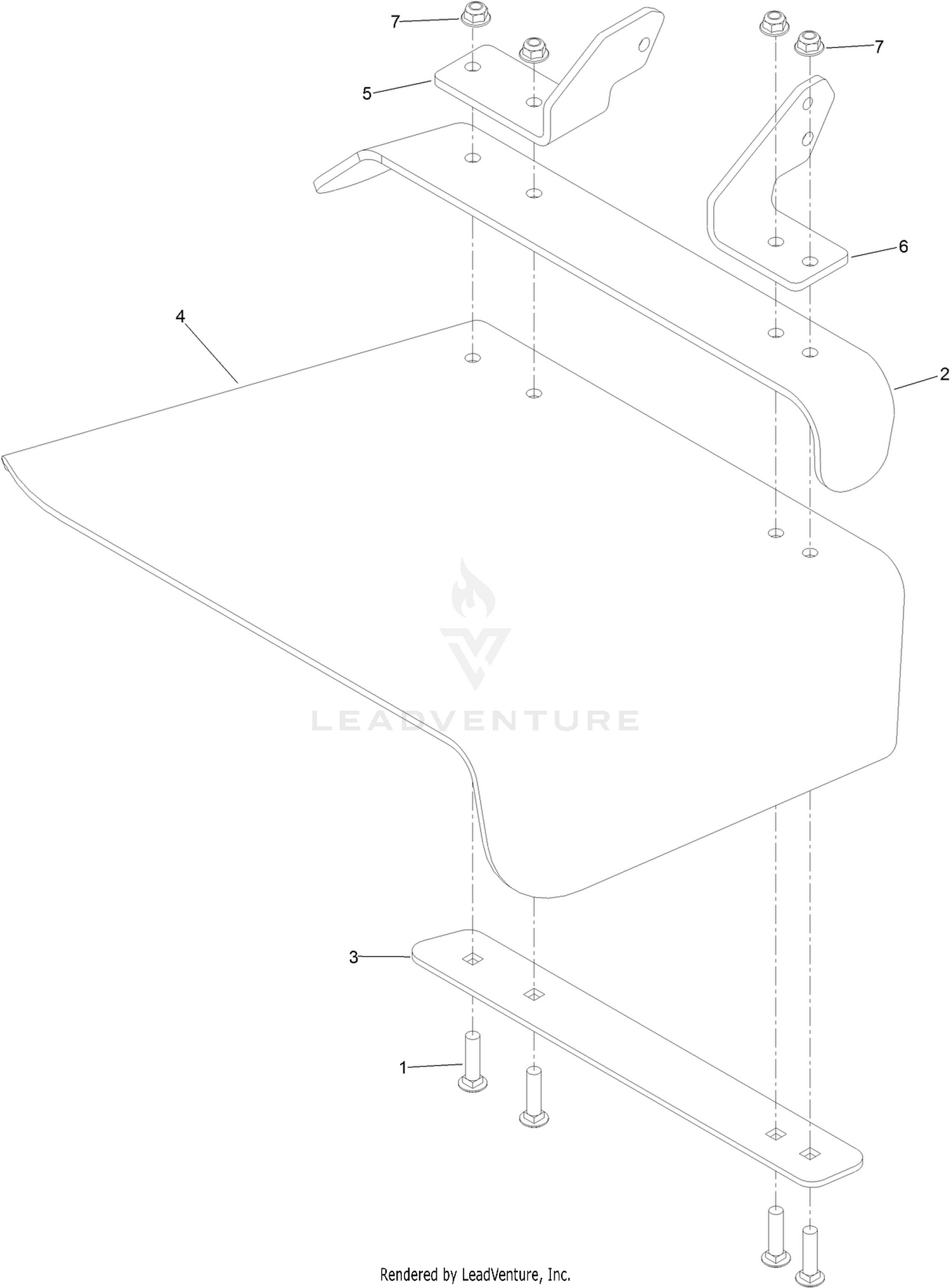 Rubber Deflector Assembly No. 108-2792