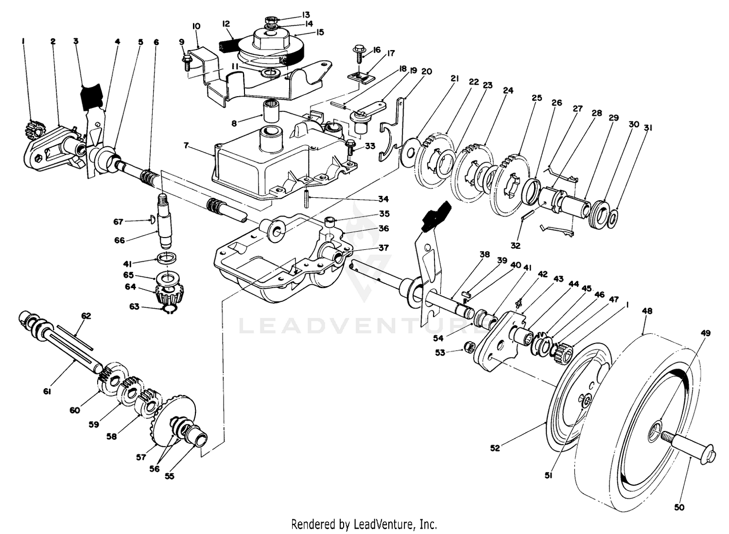 Gear Case Assembly (continued)(machine Serial No-S. 6903101  Up)