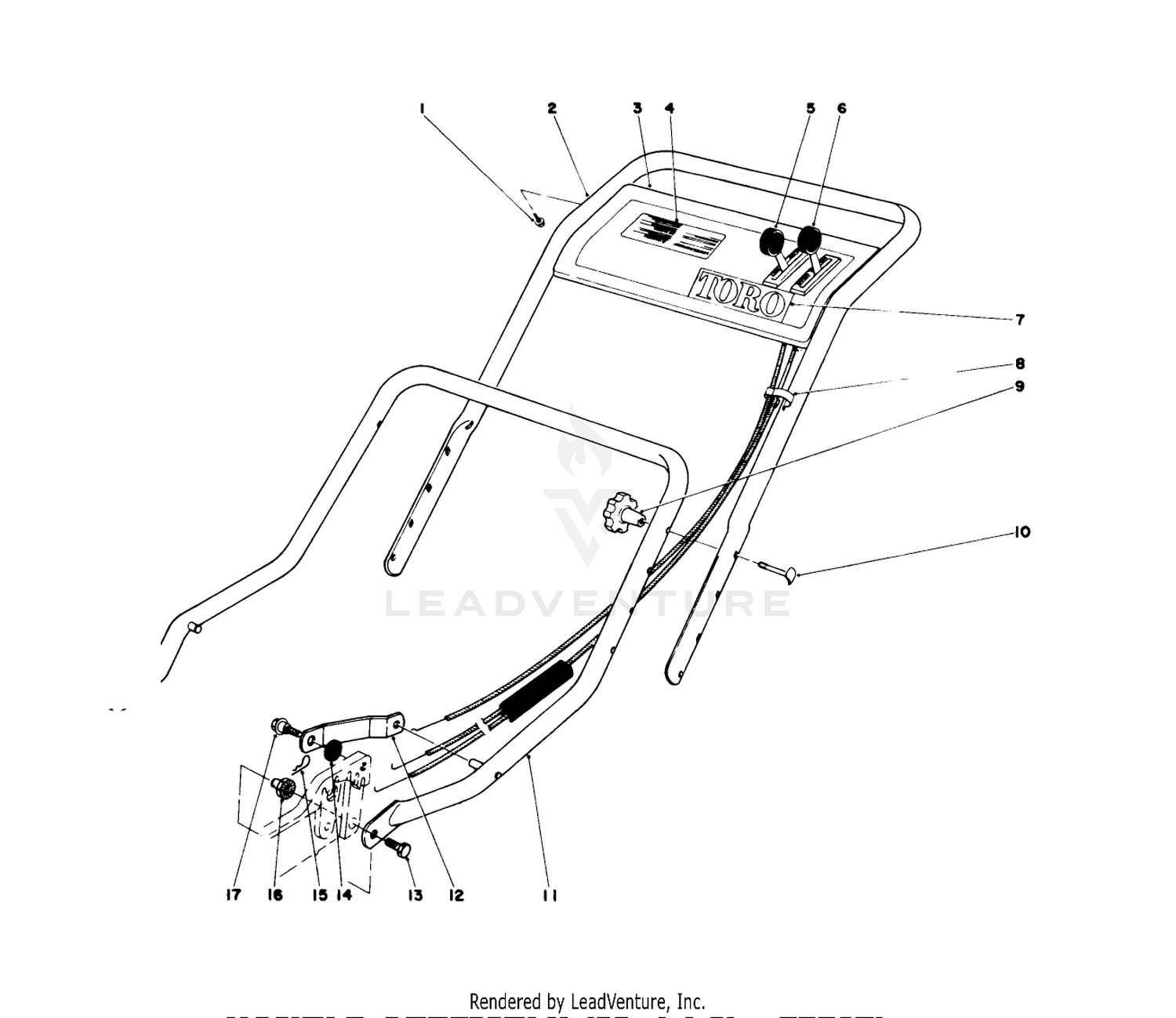 Handle Assembly (model No. 20517)
