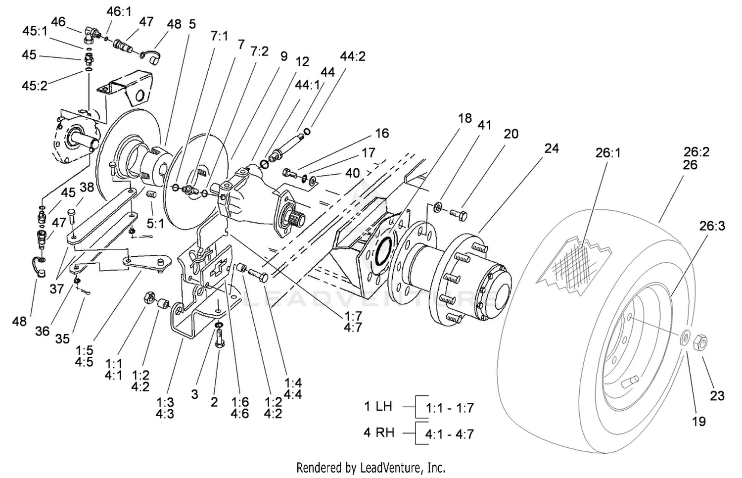 Front Wheel and Motor Assembly