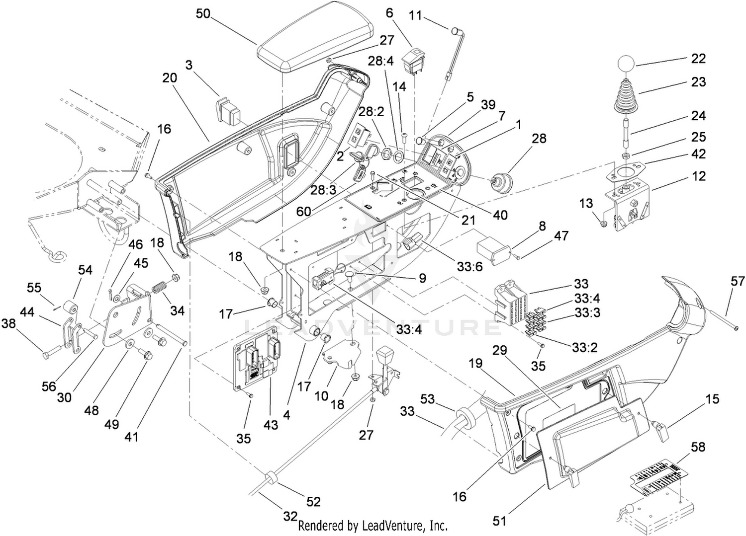 Console and Control Arm Assembly