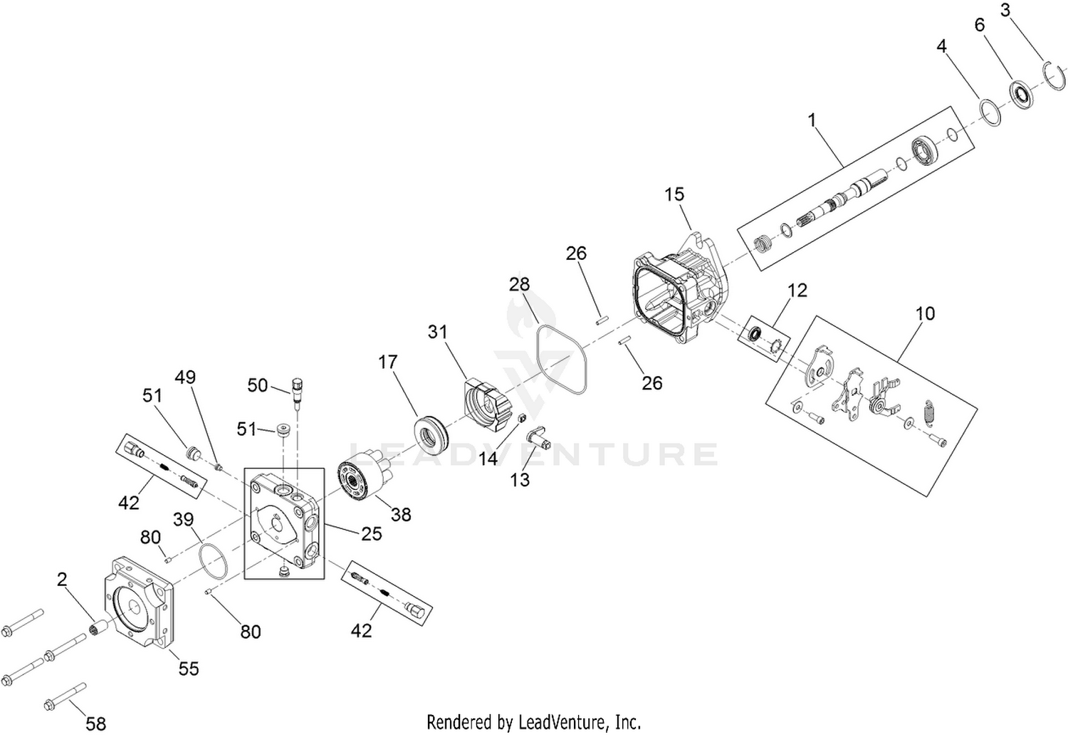 Hydraulic Pump Assembly No. 131-2767