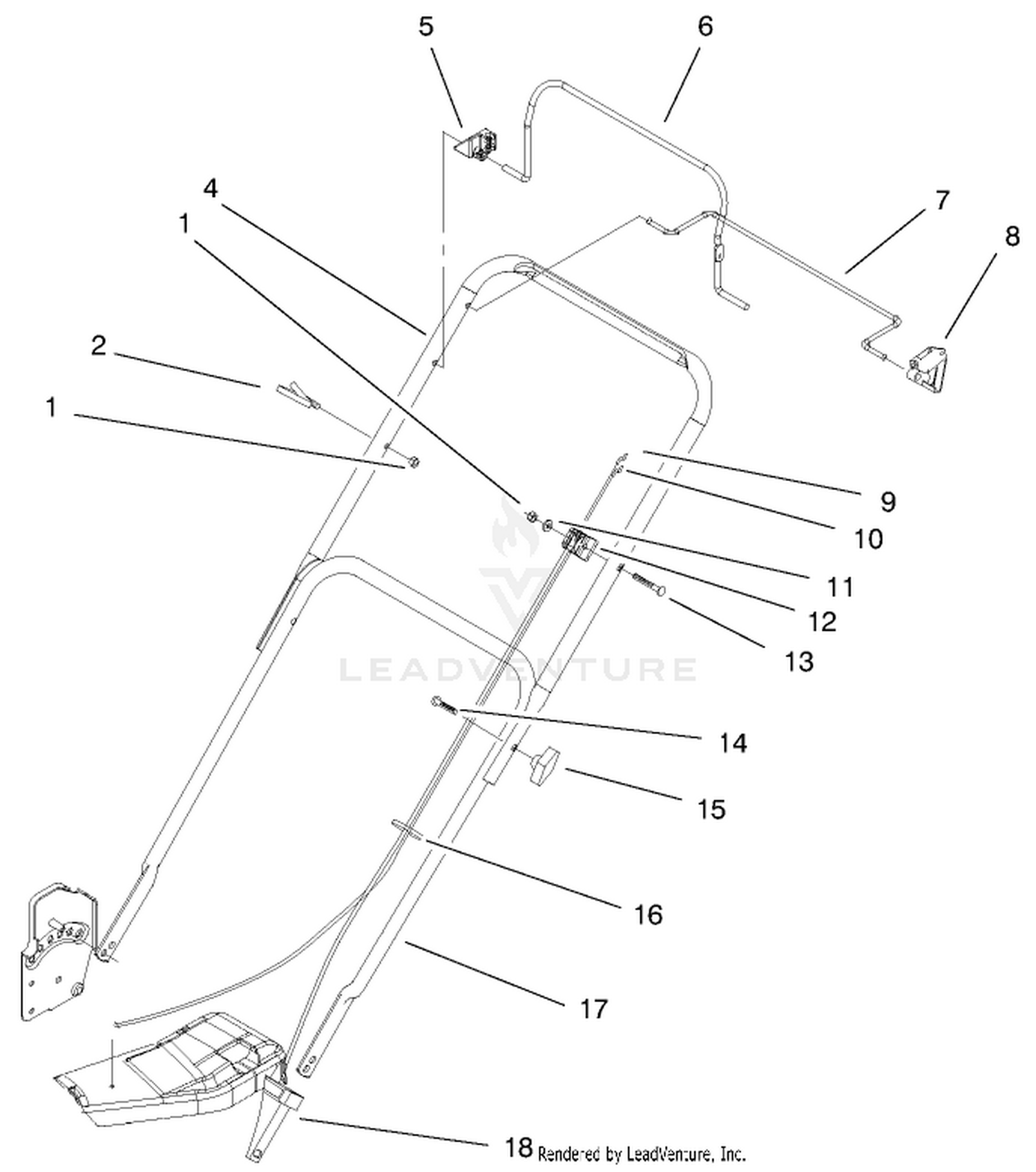 Handle  Controls Assembly
