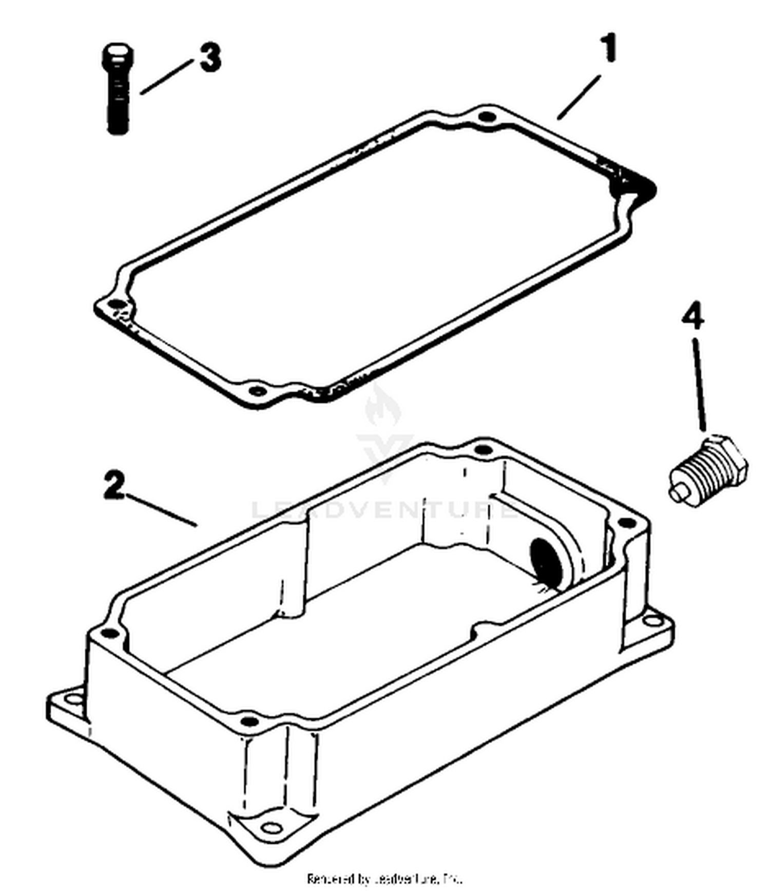 Oil Pan-Engine Assembly-Kohler Model No. K321s-711533 (continued)