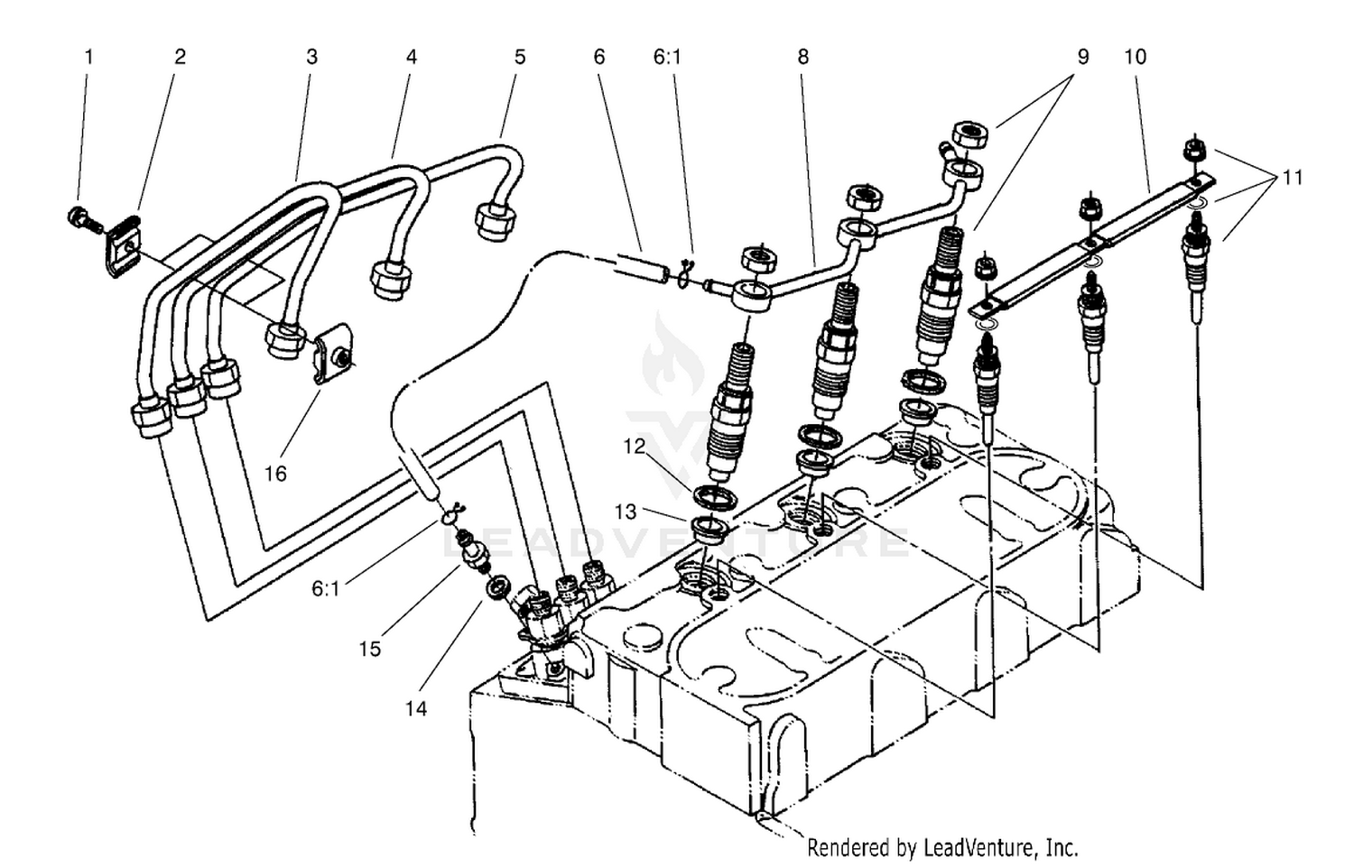 Nozzle Holder and Glow Plug Assembly