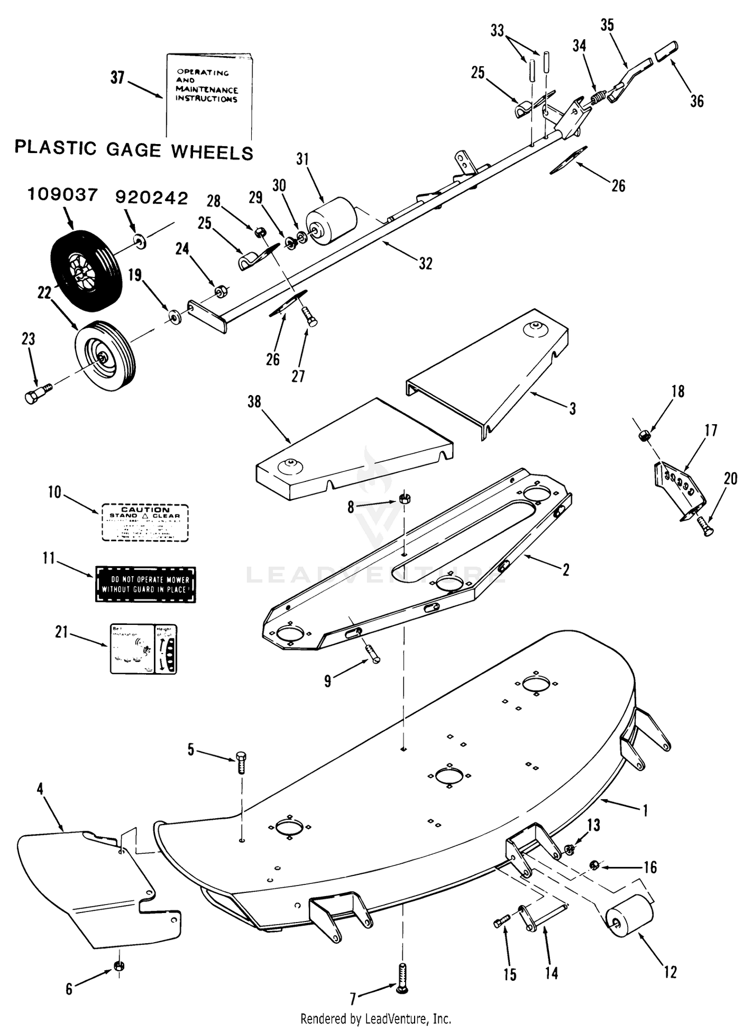 Side Discharge Mower-48 In. (122 Cm) Vehicle Identification Numbers 05-48xs02