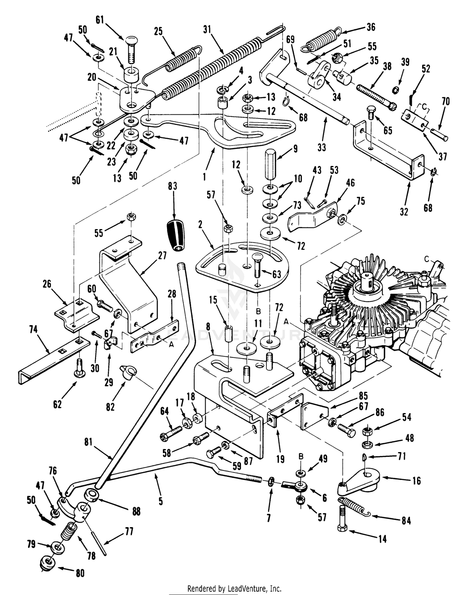 Transmission Linkage Assembly (212-H)